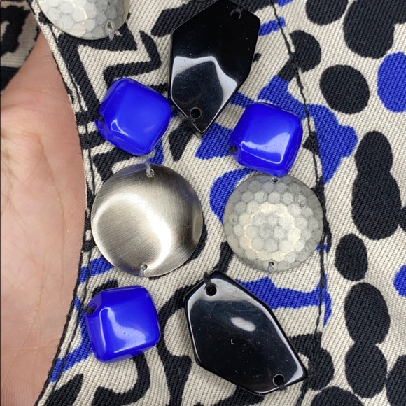 Ruby Rd- Royal and black patterned jacket - Picture 2 of 2